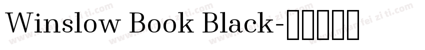 Winslow Book Black字体转换